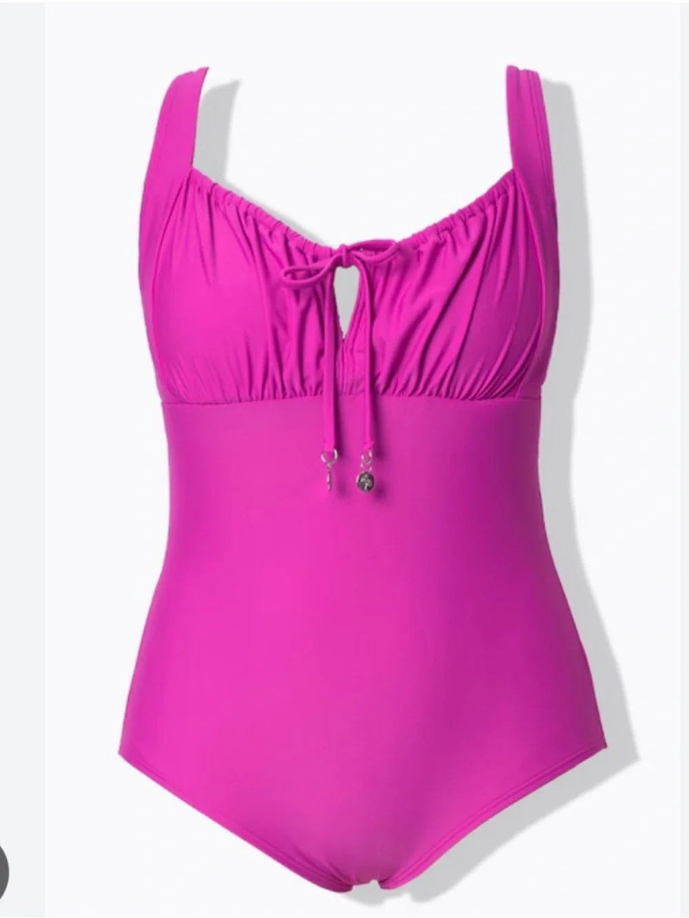 Women’s Magenta One-Piece Swimsuit with Tie Front